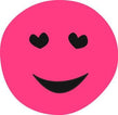Buzzpatch Pink Smiley Face With Heart Eyes