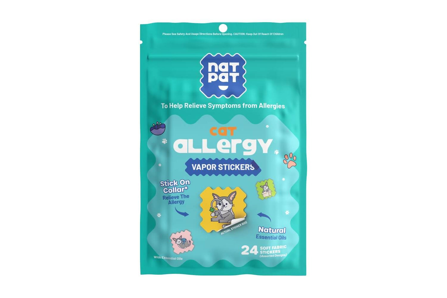 Cat Allergy Vapor Stickers