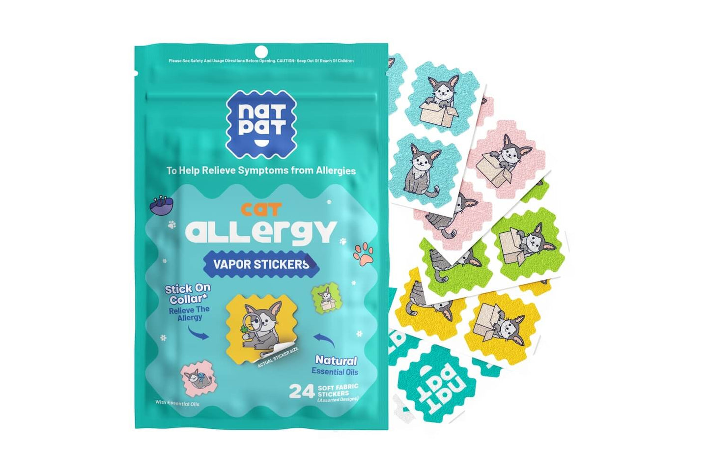 Cat Allergy Vapor Stickers