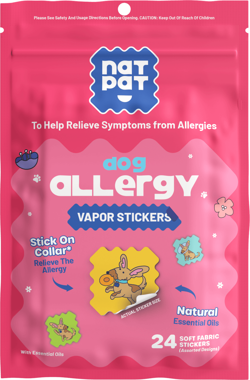 Dog Allergy Vapor Stickers