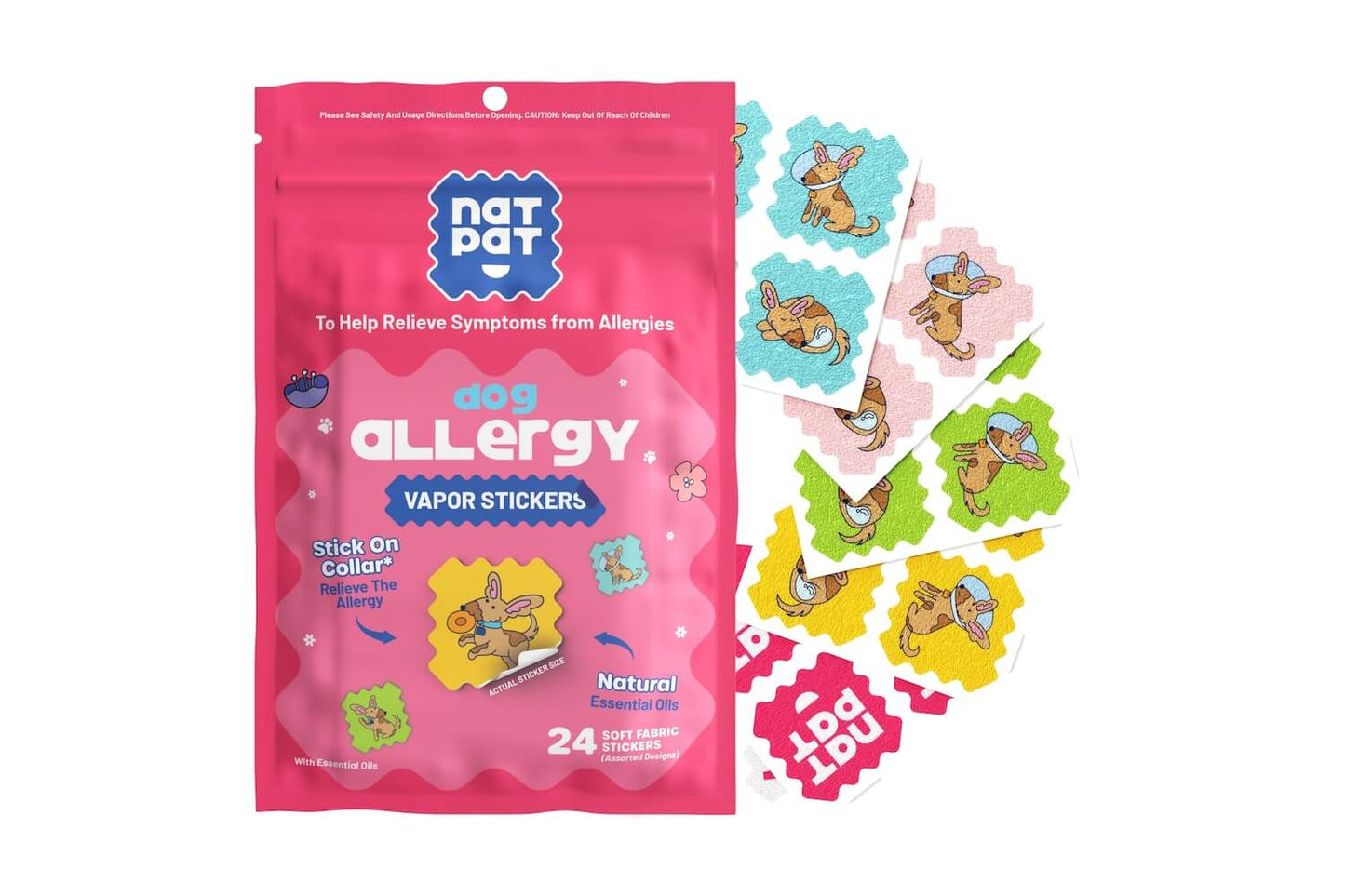 Dog Allergy Vapor Stickers