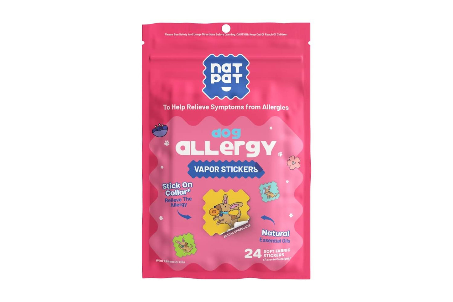 Dog Allergy Vapor Stickers