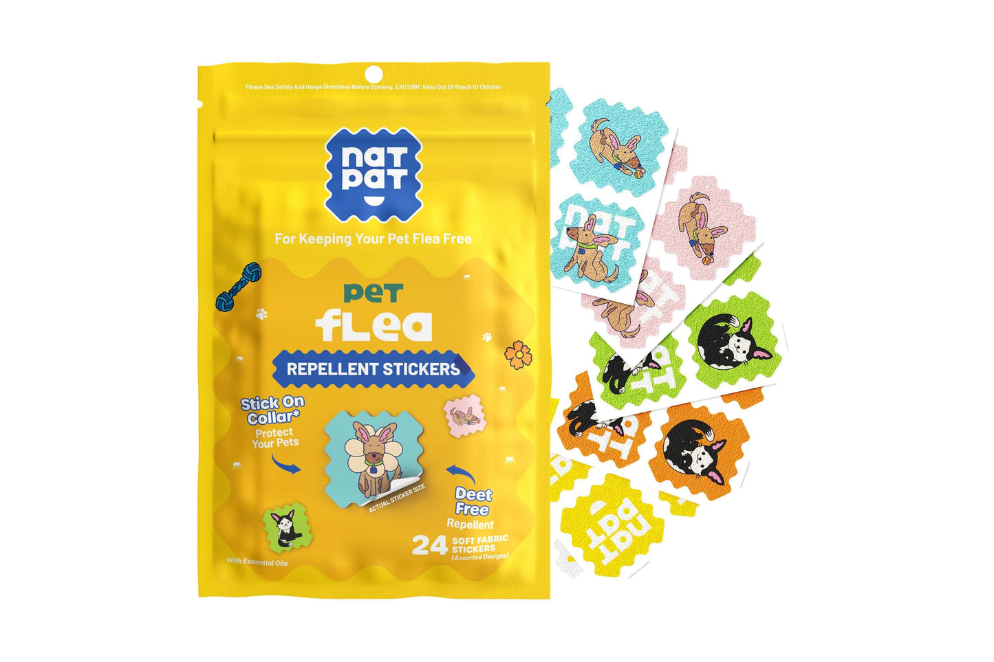 Pet Flea Repellent Stickers