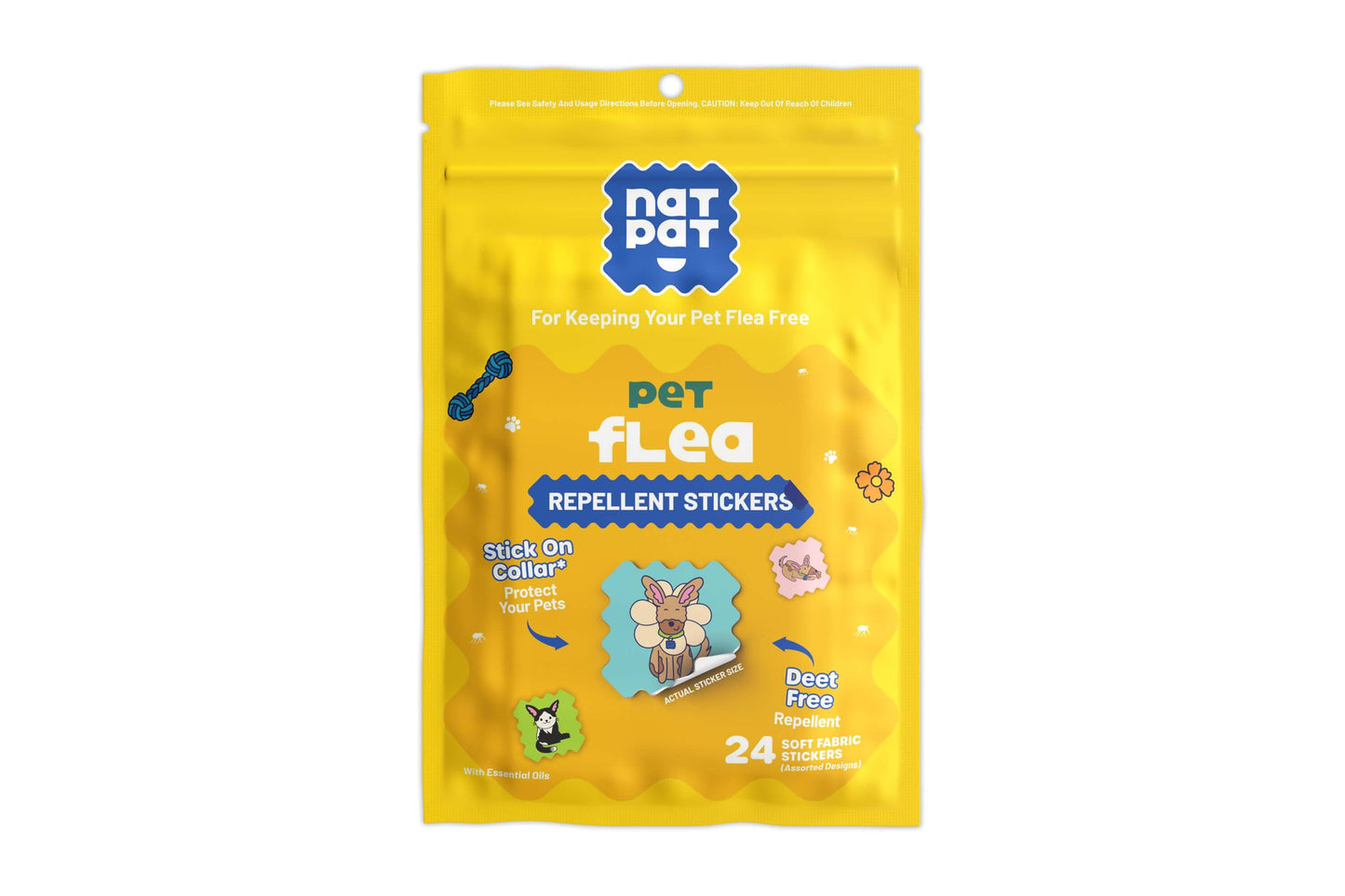 Pet Flea Repellent Stickers
