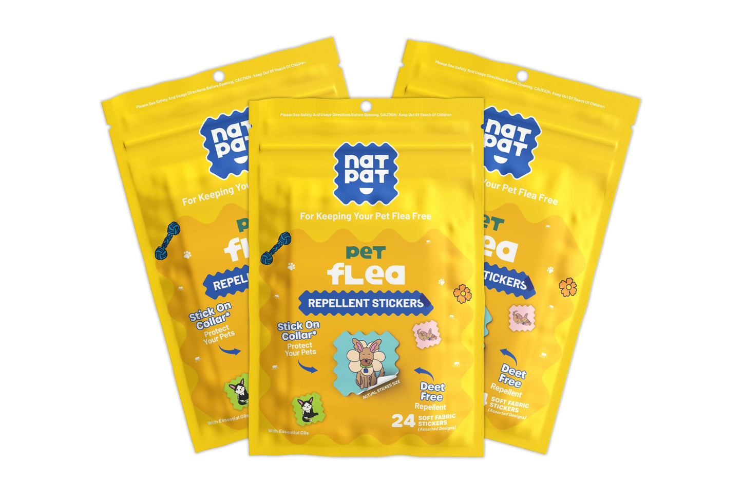 Pet Flea Repellent Stickers