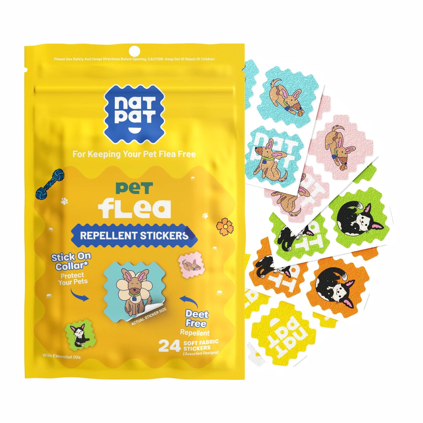 Pet Flea Repellent Stickers